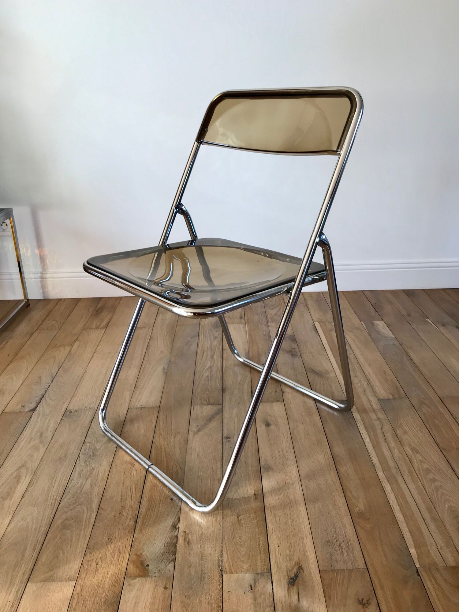 Pair of space age folding chairs, Italy 1967
