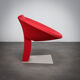 Chaise longue sculpturale contemporaine extrêmement rare, Italie, années 1990