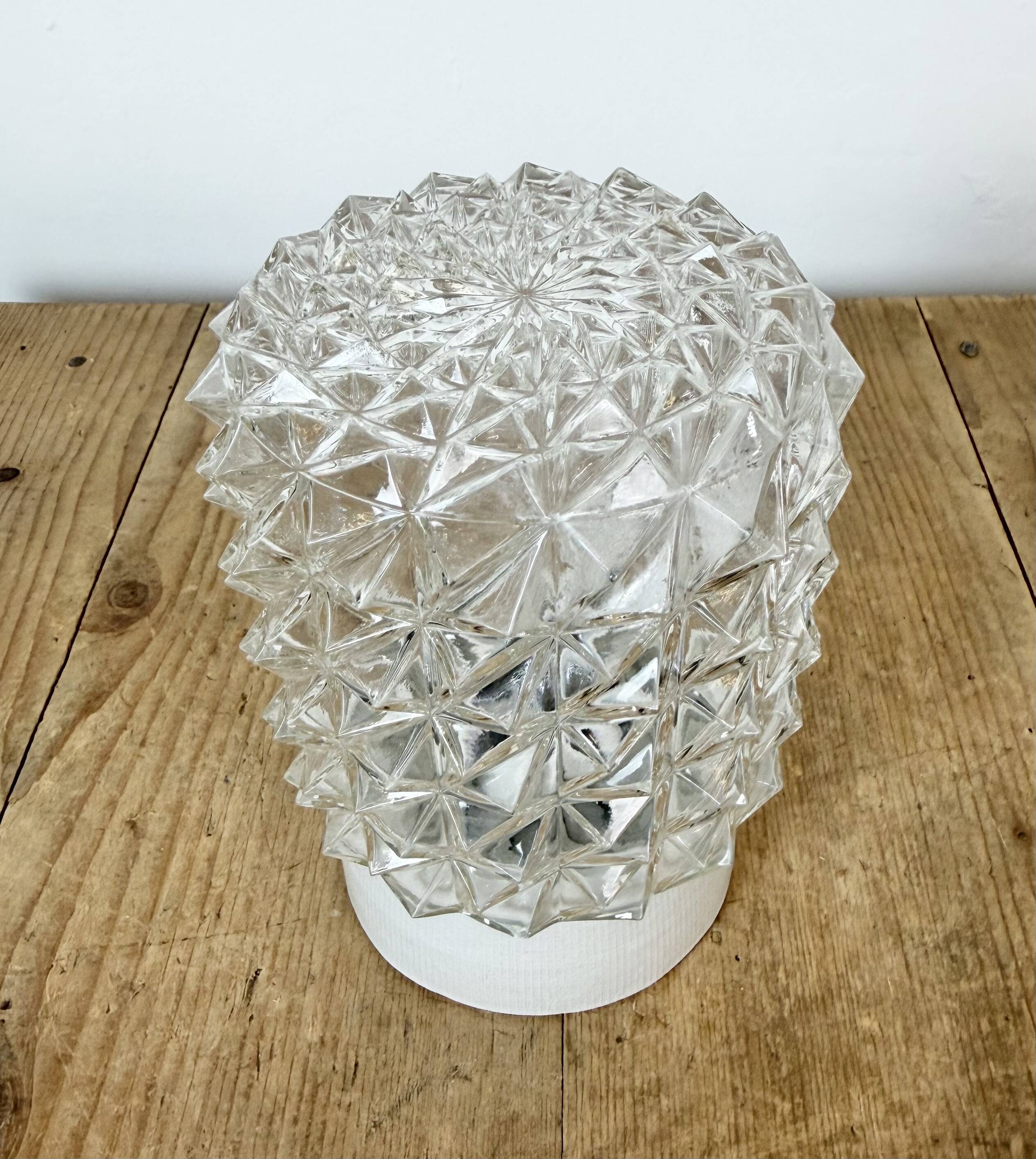 Vintage White Porcelain Ceiling Light, 1970s