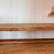 Old farmhouse bench in raw solid oak - 2.2m