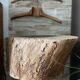 Old wooden log