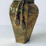 Indian hexagonal brass vase