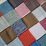 Wool patchwork blanket