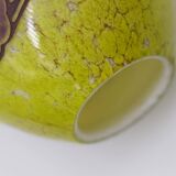 Set 2 Rare Vase Ovoïde signé F-T Legras Pare de verre Art deco 1930