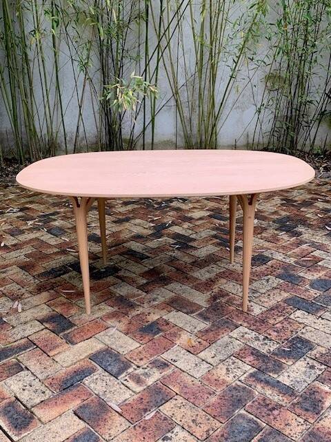 Superellipse table by Piet Hein and Bruno Mathsson Denmark 70s/80s