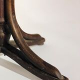 Swivel wooden armchair