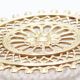 Vintage brass rosette table mat