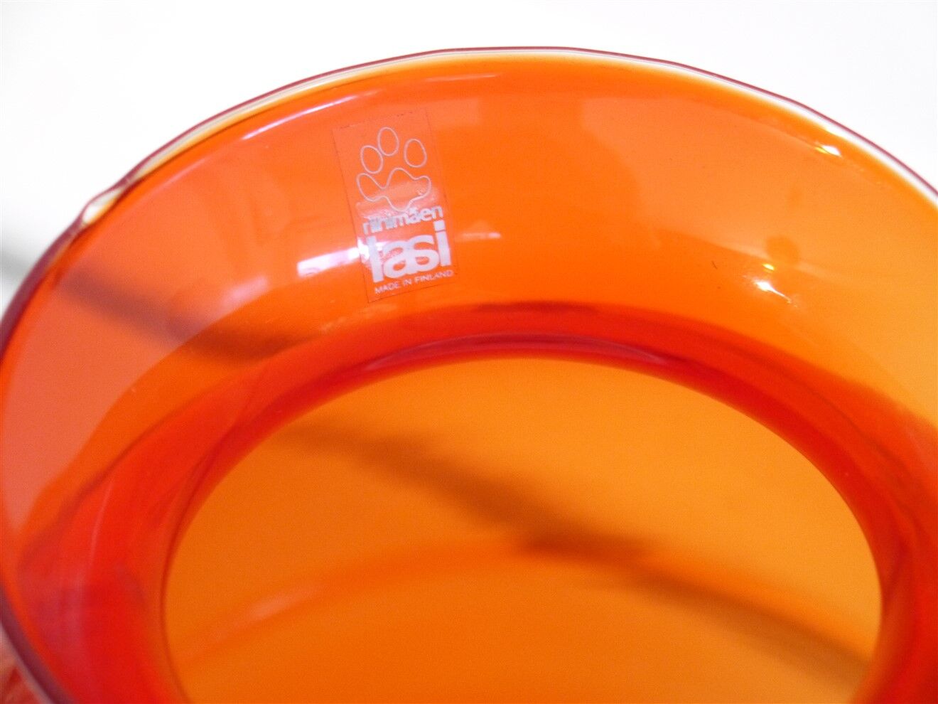 Finnish glass candle holder by Nanny Still 1960