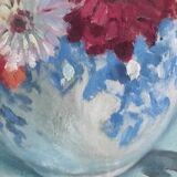 Oil Table bouquet of flowers
