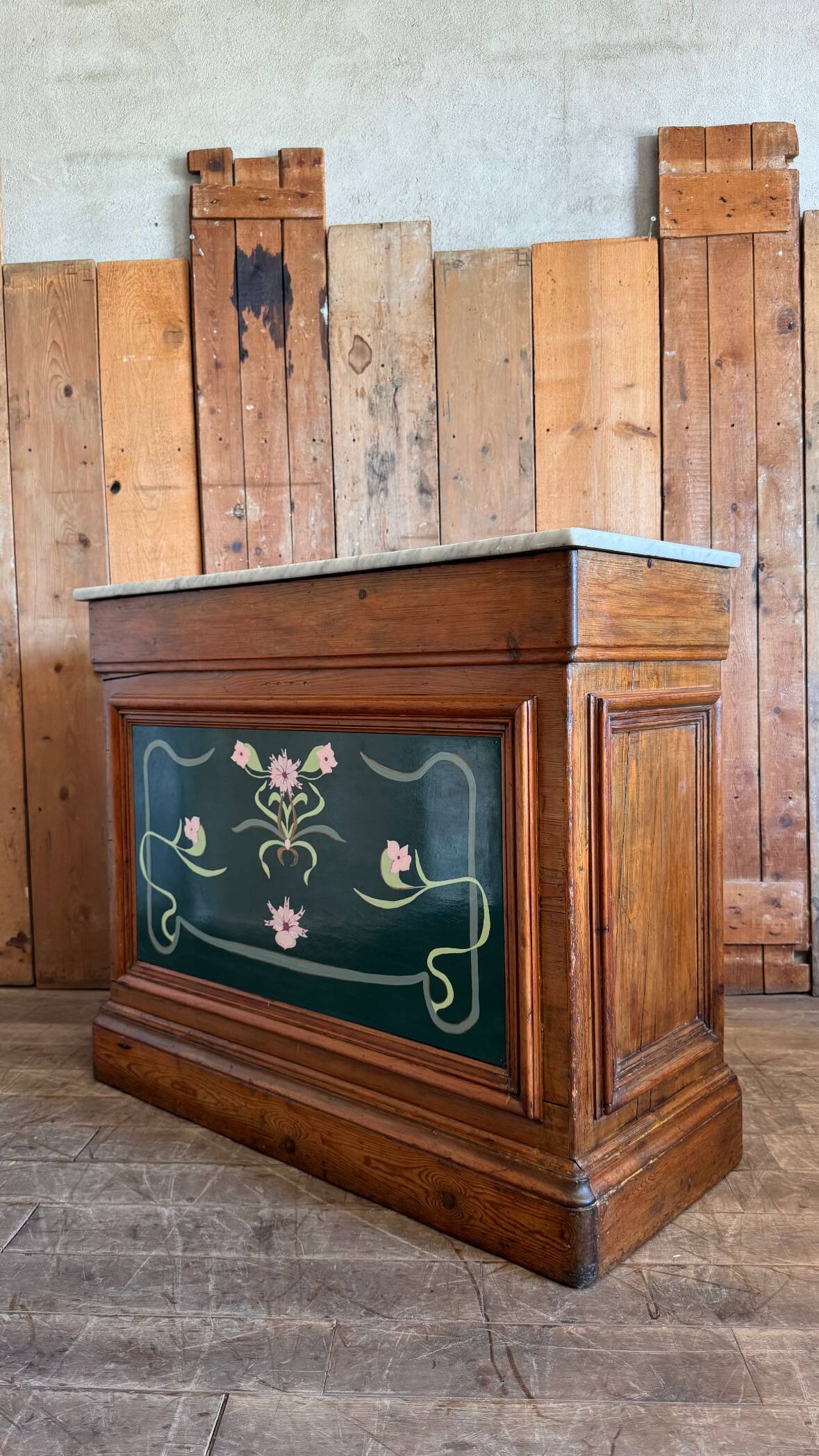 Comptoir bar ancien art nouveau