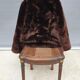 Chair canned 1900 marquetry and bronze louis XVI style