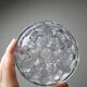 Glass globe flower holder, Reims, 19 holes, vintage 1950-1960