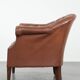 Chesterfield club armchair made of cowhide leather in English style