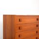 Commode danoise en teck du milieu du siècle de Domino Mobler, années 1960.
