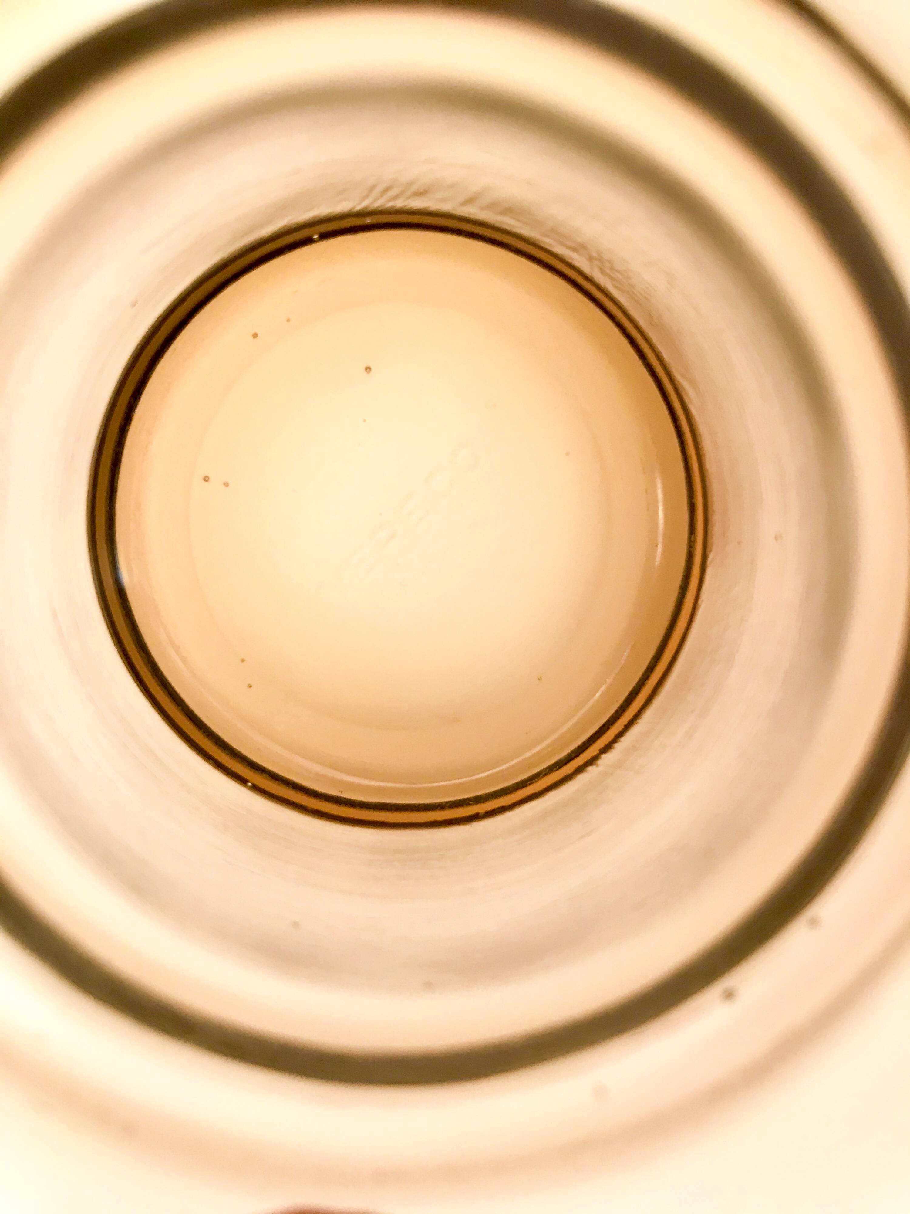 set of 8 Vereco smoked glass glasses Made in France 1970s