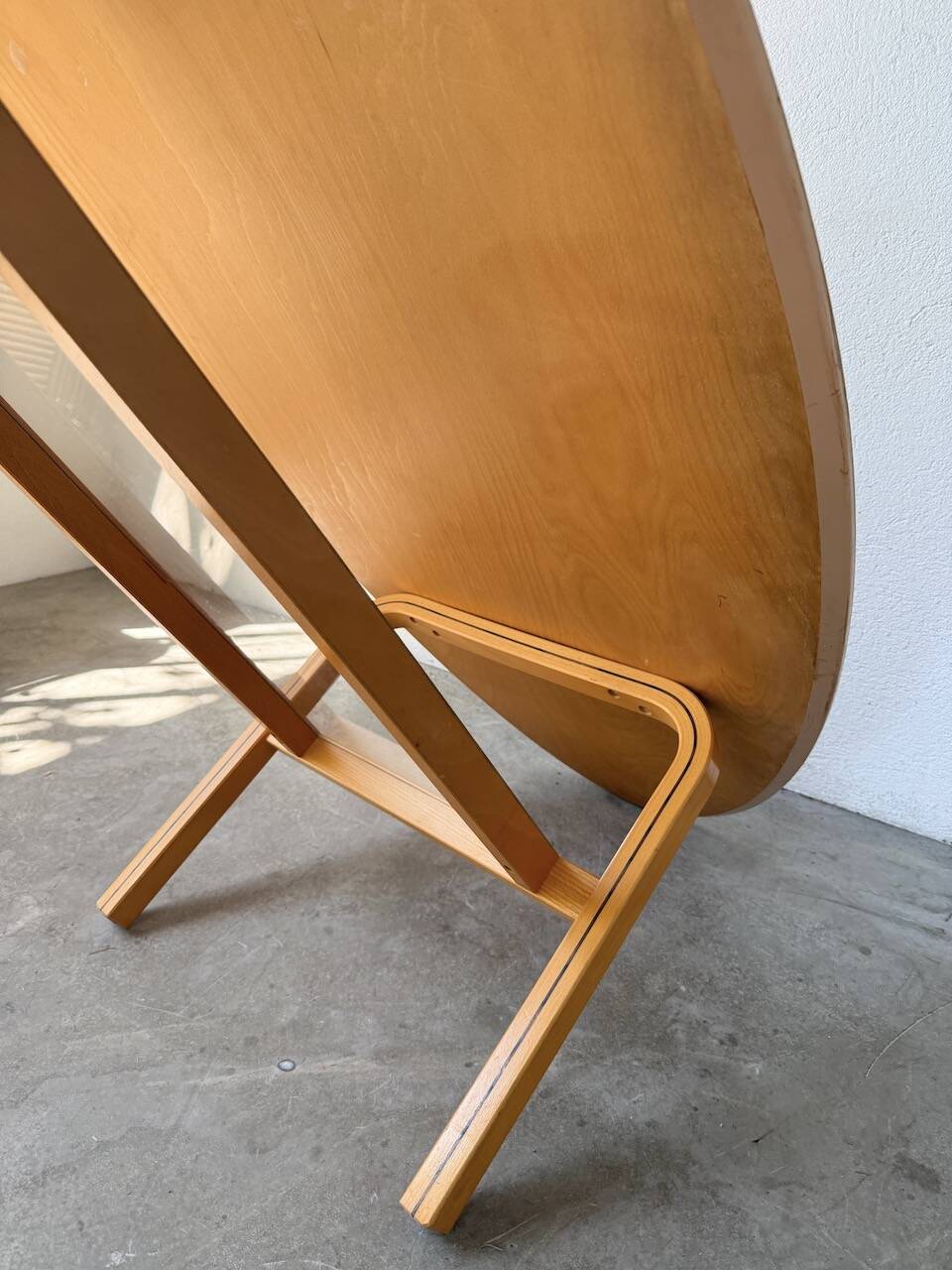 Oval coffee table beech 1980 Aalto Ikea