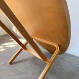 Oval coffee table beech 1980 Aalto Ikea