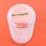 1960s 5 orangeade glasses "Grappe d'or" Frosted white glass