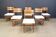 Set of 6 brutalist dining chairs, 1970s