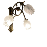 Two Art Nouveau wall lights