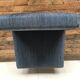 Chrome foot heated chair and vintage blue fabric, 1970