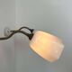 Pair of brass and opaline wall lights, France 1930
