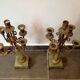 Napoleon III candelabra chandeliers in bronze and marble