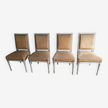 4 chaises Louis XVl modèle trianon