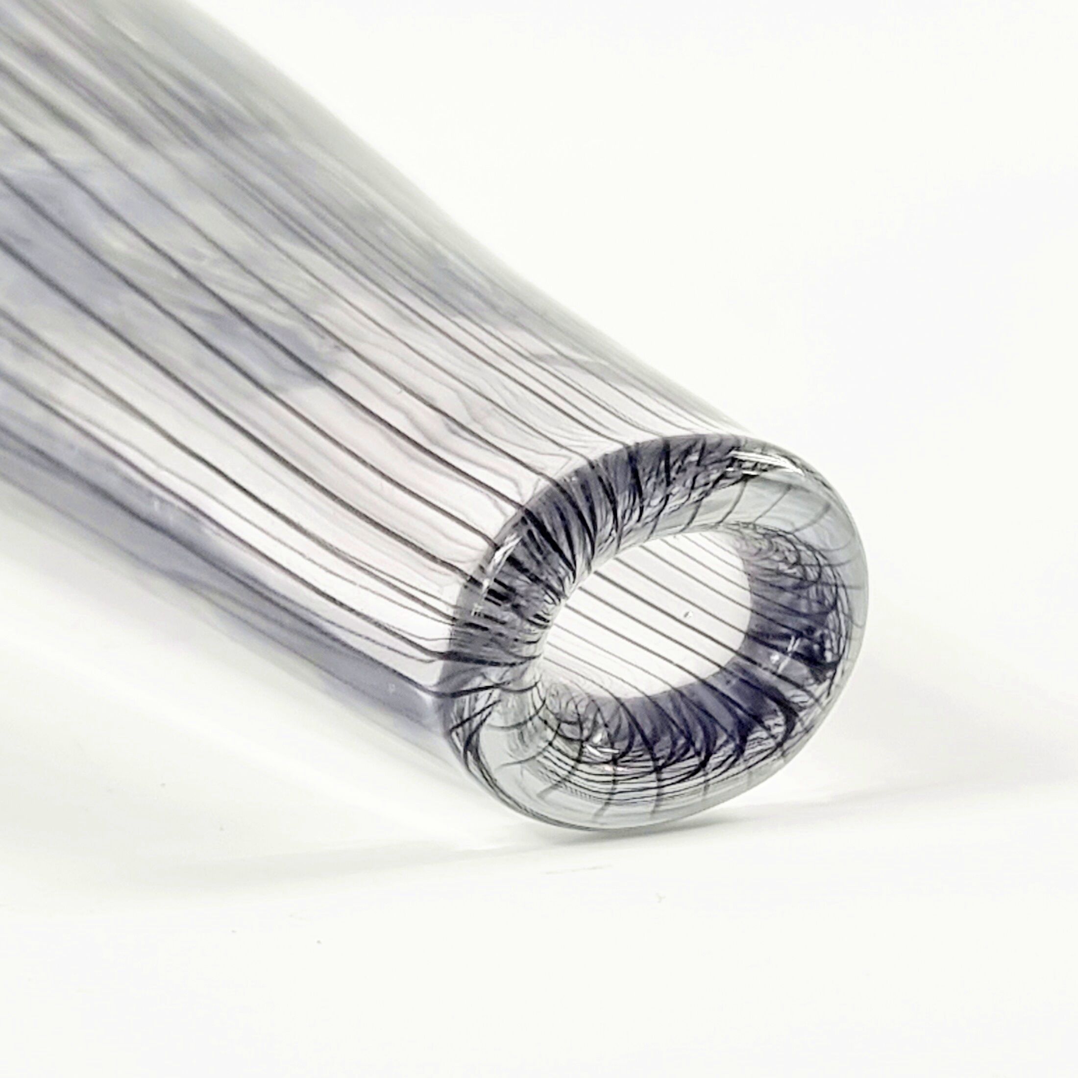 Large Mid-Century Scandinavian Striped Glass Vase by Vicke Lindstrand for Kosta, Sweden, 1950s