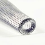 Large Mid-Century Scandinavian Striped Glass Vase by Vicke Lindstrand for Kosta, Sweden, 1950s