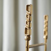 Panier ou porte-revues sculptural en laiton doré années 1970