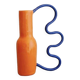 Vase orange et bleu