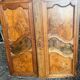 Paire de portes XIXème ronce de noyer