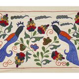 Vintage Turkish hand-knotted rug 46x90 cm