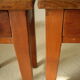 Pair of vintage country bedside tables oak and fir