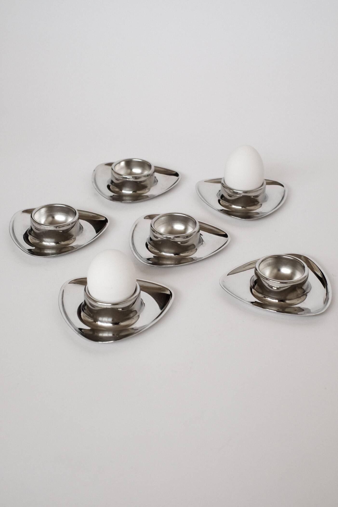 Set of 6 egg cups Carlo Mazzeri & Anselmo