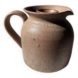 Rosé pitcher with internal compartment in stoneware