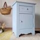 Handcrafted blue chest of drawers.