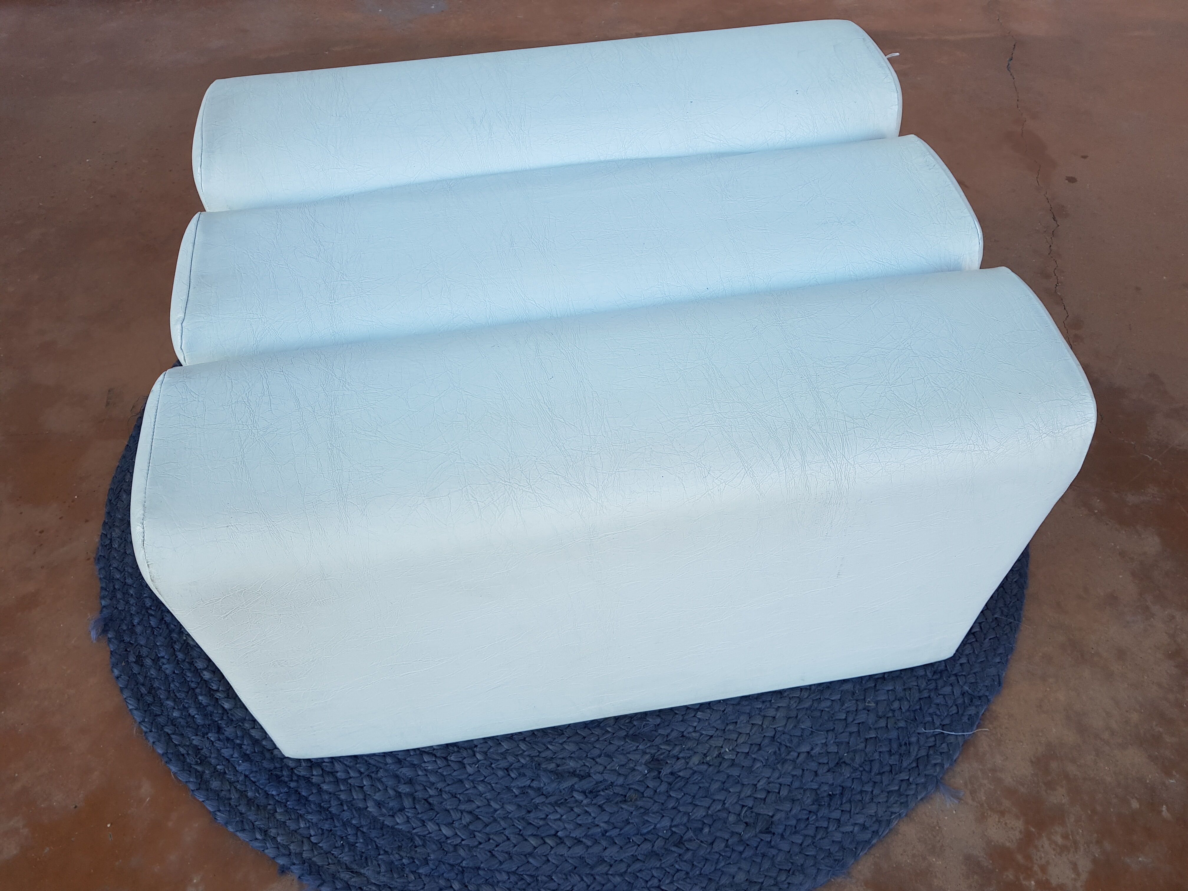 Pouf Blanc 70s