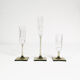 Crystal candlesticks, Rosenthal, designed by G. Jensen, Germany, 1970s