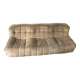 Sofa 3 places Kashima Line Roset velvet beige 70s