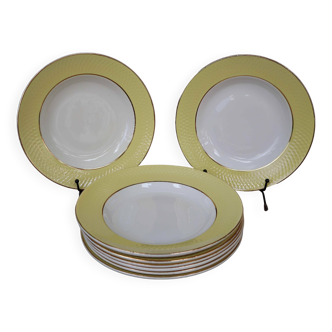 Moulin des Loups ceramic soup plates