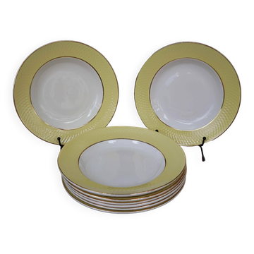 Assiettes creuses en céramique Moulin des Loups