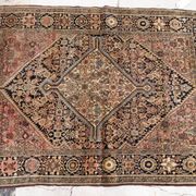 Handmade antique Persian Sarouk Farahan rug 103cm x 161cm 1880s