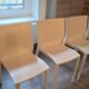 Lot of 4 Kartell "Slick" chairs designed by Philippe Starck - off-white.