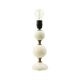 Vintage Table Lamp Frosted Milk Glass Brass Hobnail 1970s