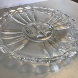Antique glass serving dish