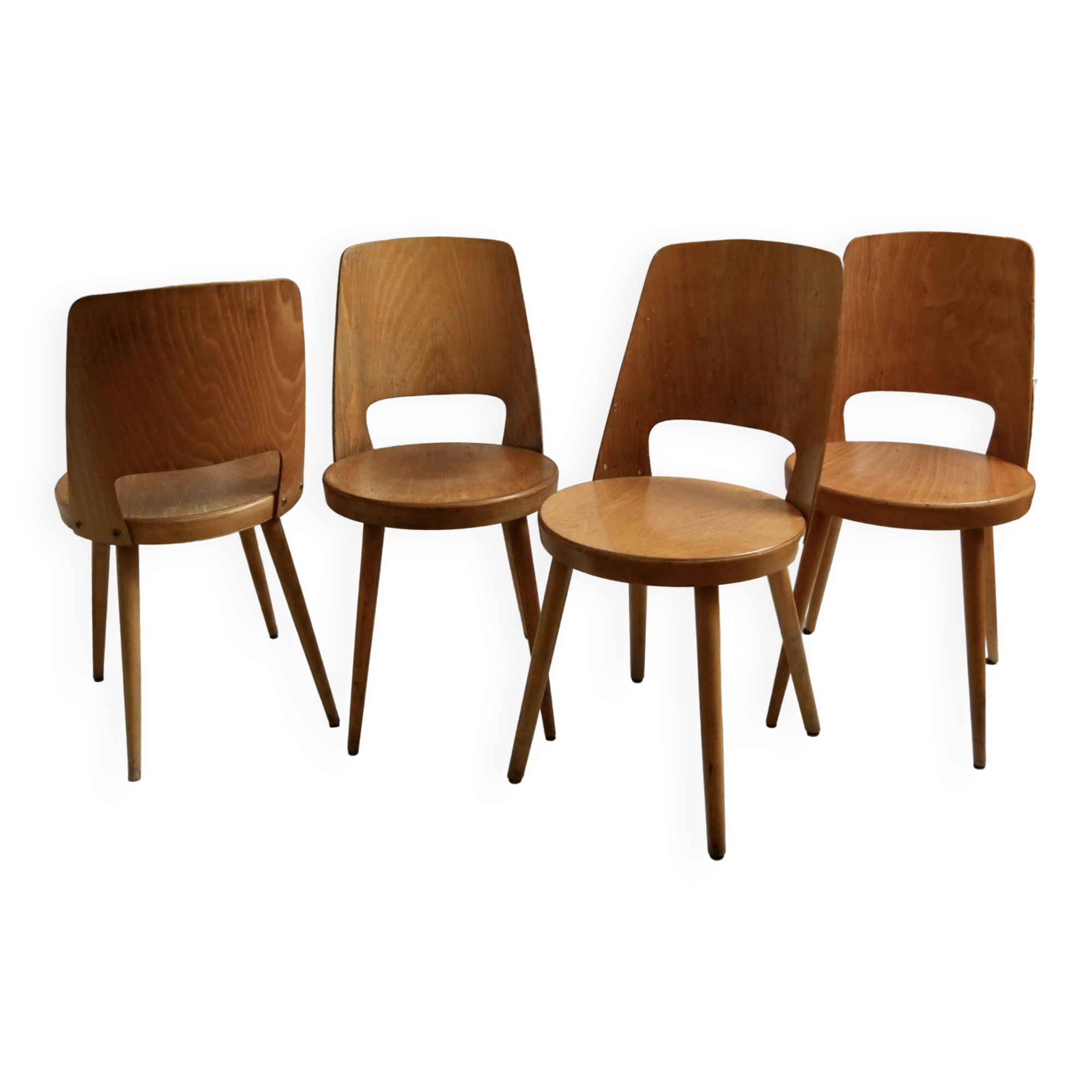 Set of 4 Mondor Baumann chairs