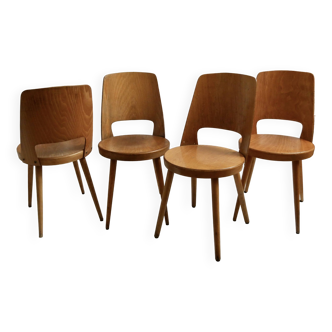Set of 4 Mondor Baumann chairs