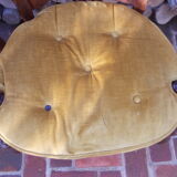 Pair of Provençal-style armchairs seaters in straw